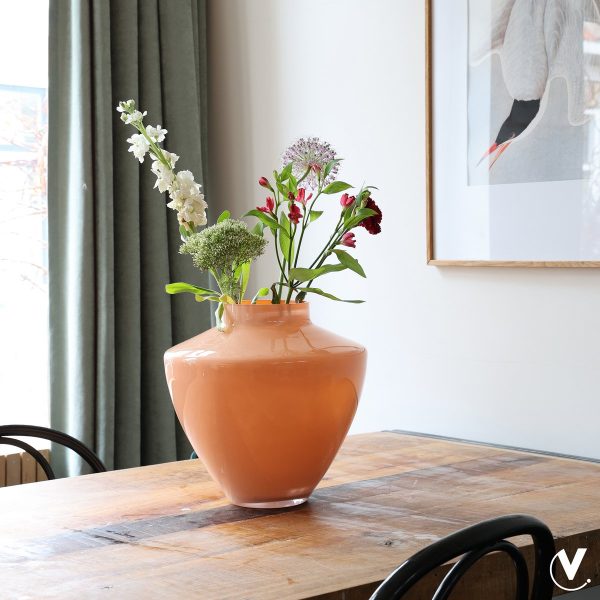 Vaas – Kagera pastel peach
